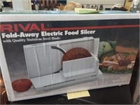 Rival Fold-Away Electric Food Slicer