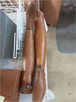 Pair of wood legs with feet