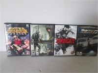 LOT OF 4 PC GAMES: CRYSIS2, SYNDICATE, SHIFT 2...