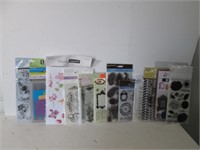 NEW CLEAR RUBBER STAMPS AND EMBOSSING FOLDERS