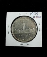 CANADIAN SILVER DOLLAR - 1939 - UNCIRCULATED