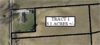 Tract # 1 – Approx. 3.1 acres of vacant land