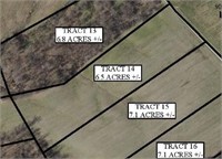 Tract # 14 –Approx. 6.5 acres of vacant land