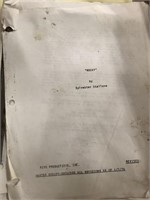 COPY: “ROCKY” MASTER SCRIPT OF SCREENPLAY