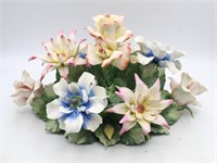 Capodimonte Mollica Porcelain Floral Centerpiece