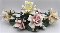 Capodimonte Mollica Porcelain Floral Centerpiece