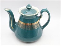 HALL 6-Cup Tea Pot with 22K Gold Accents