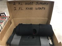 2 XL KNEE SUPPORTS, 2 XL KNEE WRAPS