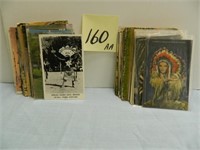 Approx. 100 +/-  Cowboy & Indian Post Cards