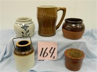 5 Small Pottery Pieces - Incl. Dutchess Cheese -