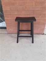 Black wood bar stool