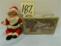Celluloid Face Santa & Morningside Cherry Box
