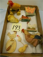 Early Chicken Toys, Cutouts, Etc.
