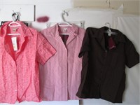 LOT OF 3 NEW WOMENS TOPS- ALL  SIZE L