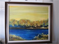 FRAMED OIL PAINTING FROM 1976