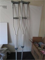 PAIR OF GENTLY USED ALUMINUM CRUTCHES