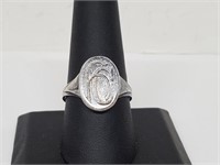 .925 Sterling Silver Initial Ring