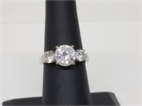 .925 Sterling Silver Stauer Solitaire Ring
