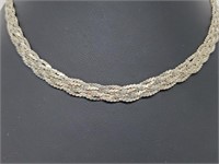 .925 Sterling silver Braided Chain