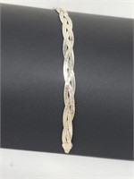 .925 Sterling Silver Braided Bracelet