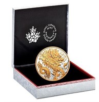 2021 $125 Fine Silver Triumphant Dragon Coin