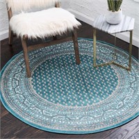 Unique Loo Tribeca Collection Rug, 3Ft Round,