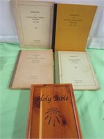 Very Old Marriage Record Books & Bible Case