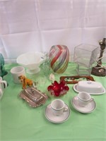 Treasure Lot - Glassware, Milk  Glass, & More