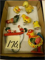 7 Mechanical Toy Chickens