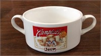 Campbell's soup 2 handle bowl