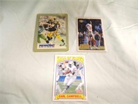 Jerry Rice, Earl Campbell & Signed Ty Detmer Cards