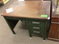 vintage metal base desk