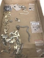 TRAY: ASSORTED JEWELRY-SOME MARKED MEXICO