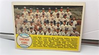 1958 #327 Topps Chicago Cubs team photo baseball