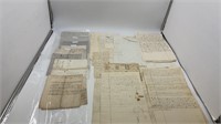 Large lot of 1800s script letters