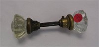 Antique Glass/Brass Doorknob