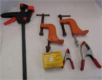 6 Assorted Clamps