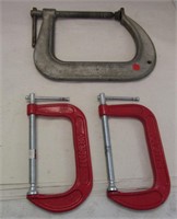 3 Large Clamps - 1 Large Armstrong