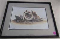 Dog & Saddle Lithograph by Jani #160/500