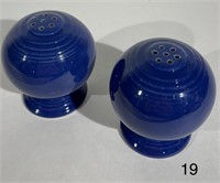 Vintage Fiesta Cobalt Blue Salt Pepper Shakers