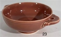 Vintage Fiesta Cream Soup Bowl in Rose Glaze