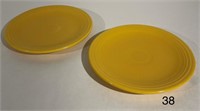 2 Vintage Fiesta Yellow 6-3/8" Bread Plates