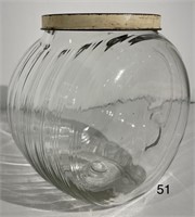 Sellers Hoosier Cabinet Glass Sugar Jar