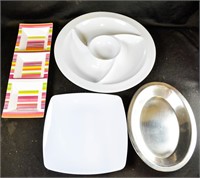 ASSORTED SERVING TRAYS
