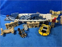 Lego Lot, including 25"L Lego boat