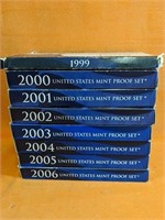 United States Mint Proof Set 1999-2006