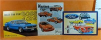 3 Mustang Tin Wall Decor 12" x 16.5" and 12.5" x