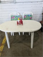 Patio Table with Four Chairs and cushions and