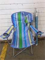 NEW Camping Chair with NEW Beach Umbrella 70" x