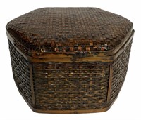 Decorative Hexagonal Woven Basket